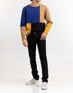 เสื้อสเวตเตอร์คอกลมสไตล์สตรีทแฟชั่นสำหรับผู้ชาย ไซส์พลัส ราคาขายส่ง รับออกแบบตามสั่ง เสื้อสเวตเตอร์ไซส์พลัส - Product Image 2