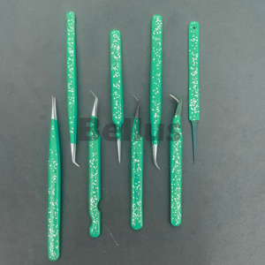 ขนตาปลอมมีความแม่นยำแวววาวหรูหราเครื่องมือขนตาแบบปลายบางเป็นพิเศษทำจากเส้นใยสำหรับต่อขนตาเพิ่มวอลลุ่มน้ำหนักเบาปรับแต่งโลโก้ได้ตามต้องการ - Product Image 3