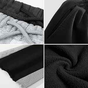 กางเกงขายาวทรงบานสำหรับผู้ชาย ผ้าซับในขนแกะคุณภาพสูง ระบายอากาศได้ดี เป็นมิตรกับสิ่งแวดล้อม พร้อมเชือกผูกเอว สวมใส่สบายตลอดวัน - Product Image 6