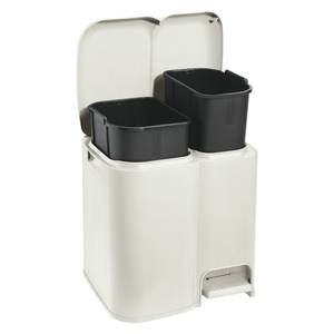 Poubelle de tri des déchets AURORA blanche 39x32.5x41cm Modèle 8105205112 Patty 2 pour Tontarelli - Product Image 1