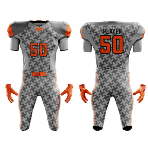 New Latest Design American Football Uniform for Men and Short Sleeve Youth Wholesale American Football Uniform - Product Image 1