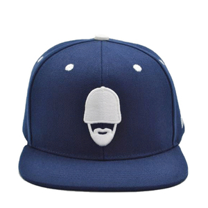 Casquette Snapback Unisexe 6 Panneaux en Coton Bleu avec Logo Brodé, Ajustable, Style Urbain Décontracté pour Adultes - Product Image 1