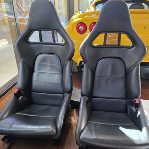 Asientos Deportivos de Lujo Negros para Auto de Carreras, Resistentes, de Fibra de Carbono y Cuero, No Ajustables, con Calefacción, Masaje, Protección y Decoración - Product Image 6