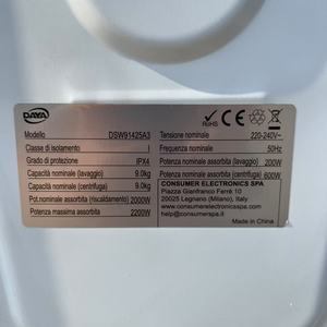 Lavadora de Carga Frontal de 9 kg en Oferta, Precio Económico, Estándar Europeo, Motor Inverter DAYA de 1400 RPM, Lavado Rápido de 15 Minutos - Product Image 6