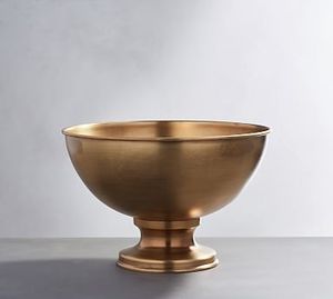 Bol de service en laiton au design martelé pour une maison luxueuse et un décor gastronomique haut de gamme - Product Image 4