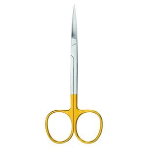 Iris Scissors TC Tijeras quirúrgicas manuales de acero inoxidable con mango dorado tijera dental instrumentos quirúrgicos - Product Image 6