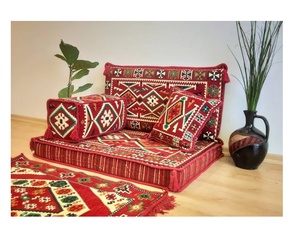 Asientos de suelo árabe Sofá de suelo árabe Piso de asiento Árabe | 90x70x10cm 3 piezas 1 Juego - Product Image 1