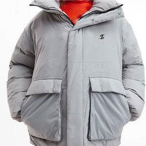 New Arrival Full Zipper Puffer Jacket For <b>Men</b> Slim Fit Private Label <b>Men</b> Puffer Jacket - Product Image 6