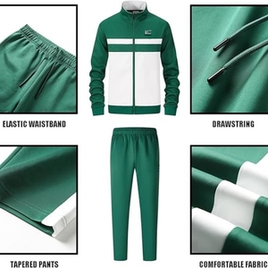 <b>Men's</b> Casual 2 Piece Tracksuit Sets Long Sleeve Full Zip <b>Jacket</b> and Sweatpants Sport Outfits Sweatsuits - Product Image 3