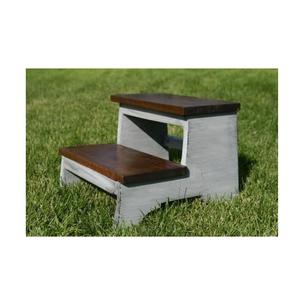 Strong Wooden Step <b>Stool</b> with Handmade Craftsmanship Perfect for Reaching Cabinets Tall Shelves Pantries and Home Use - Product Image 1