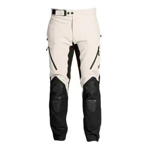 高品质男士灯芯绒网眼安全护膝防水摩托车裤，带可调腰带和拉链