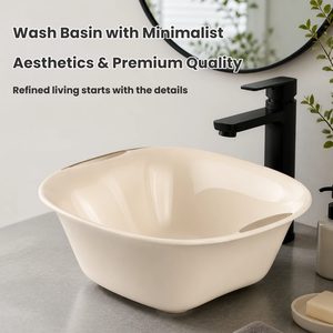 Bassin de lavage carré en <span class=keywords><strong>plastique</strong></span>, bassin de nettoyage utilitaire, bassin de lessive domestique, bassin portable empilable double <span class=keywords><strong>taille</strong></span> - Product Image 3