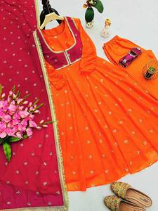 Nuevo lanzamiento Diseñador moderno Cuatro piezas Faux Georgette Vestidos Colección de ropa de fiesta de secado rápido - Product Image 5