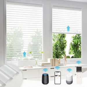 ستائر فاخرة نافذة غرفة المعيشة محرك ذكي واي فاي ستائر <span class=keywords><strong>Shangrila</strong></span> كهربائية بمحركات أفقية شفافة ثلاثية الظل أعمى - Product Image 2