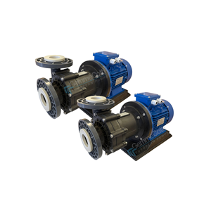 Bombas centrífugas sin sello, modelo HTM 31 PP PVDF con motor 3kw IEC 100, con bridas hechas de bomba de agua de plástico - Product Image 2