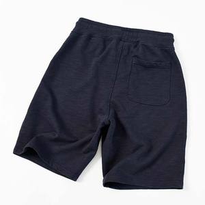 Shorts pour hommes personnalisés Fitness Sports Running Workout Shorts de plage décontractés pour hommes 100% coton Shorts de jogging couleur unie - Product Image 3