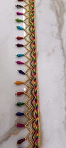 Adornos exclusivos de encaje de nailon floral para lencería y confección, Fabricante Mayorista con soporte de exportación a granel - Product Image 6