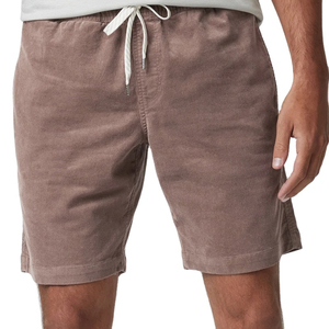 Pantalones cortos de pana para hombre hechos de algodón orgánico con un diseño casual con bolsillos y cordón ajustable Pure Cotton - Product Image 6