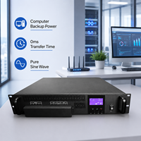 Powermerry SC-IT-1K 1kVA Onduleur en ligne monté en rack avec batterie au lithium 48V Monophasé Onde sinusoïdale pure Temps de transfert 0ms CE ROHS