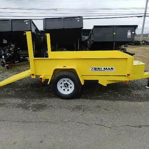 New 5x8 Hydraulic Farm Dump <b>Trailer</b> Lightweight with Two <b>Wheel</b> Farm Walking Tractor Cheap Sale on Dimensions! - Product Image 4