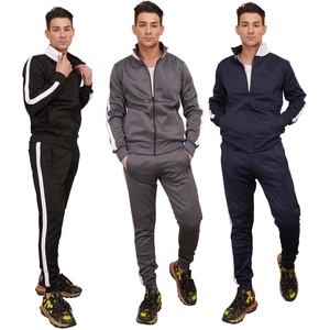 Chaqueta con cremallera completa de color personalizado para hombre, conjunto de chándal de gimnasio, Sudadera con capucha de algodón liso, superoferta de septiembre, dos piezas - Product Image 6