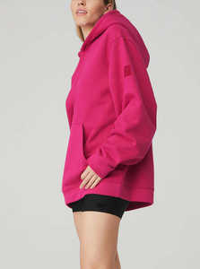 Sudadera con capucha de gran tamaño para mujer, sudadera holgada de manga larga con bolsillos ajustables, sudaderas con capucha de invierno para mujer - Product Image 3