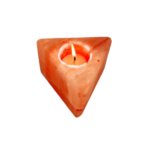 Ot-diseño op de Triangle hahape Alt andandle older Old con luces de colores ulti y bombilla extraíble Xtra portavelas de sal - Product Image 2