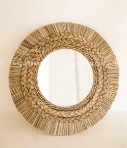 Espejo de pared de algas marinas naturales de estilo tradicional al por mayor decoración del hogar King Craft Viet LM01 - Product Image 3