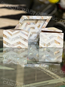 Regalos blancos Mubkhar Set para Ramadan Bone Inlay Mubkhar Box Tray Bakhoor Burner Madkhan Bandeja para servir para té religioso Bergamota - Product Image 3