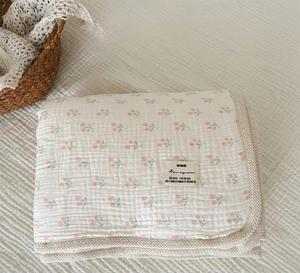 Coperta di mussola leggera Vintage in peluche e soffice garza di cotone in mussola morbida <span class=keywords><strong>trapunta</strong></span> da letto per ragazzi e ragazze - Product Image 5