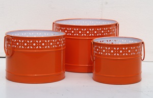 กระถางต้นไม้โลหะเคลือบผงสำหรับสวนแบบอินเดียส่งตรงจากโรงงานผลิตจำนวนมาก - Product Image 5