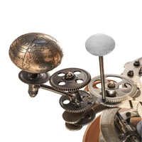 Modèle de système solaire vintage Orrery, style antique, planètes rotatives, éducatif, décoration de bureau à domicile, objet de collection