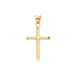 Diseñador de moda 14K chapado en oro amarillo Cruz colgante religioso clásico joyería diamante circón estilo único niños - Product Image 1