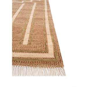 Alfombra de Lana Anudada a Mano Color Rojo Naranja Thyme AKWL-1592, Diseño Geométrico Abstracto Kilim para Entrada del Hogar, Rectangular 9x12, Hecha a Mano - Product Image 4