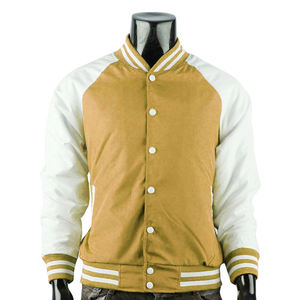 Chaqueta Varsity de Alta Calidad para Hombre, Estilo Deportivo Urbano, con Cuello Alto, Bordada, de Lona Gruesa, para Invierno - Product Image 1