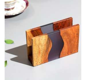 Elegante Caja para Pañuelos de Resina Epoxi, Organizador de Servilletas Moderno y Duradero de la Mejor Calidad con Color Personalizado y Acabado Artesanal - Product Image 3