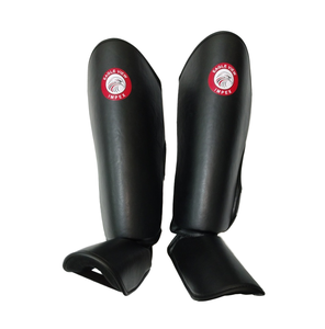 Personalizado PU engrosada pierna empeine espinillera entrenamiento de combate equipo de protección para Muaythai MMA artes marciales Kick Boxing - Product Image 4