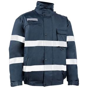 100% Polyester Hi Vis Rain Wear Waterproof Rain <b>Overall</b> High Visibility Jackets Reflective Safety Working Jacket for man - Product Image 2