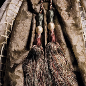 Grande Attache Arrière Double Baril Tassel Rideau Corde Embrasses Voile-drapé Retenue - Product Image 1