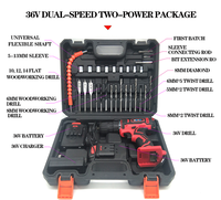 Fourniture d'usine 12V Rechargeable perceuse électrique perceuse sans fil ensemble d'outils électriques réparation de voiture boîte à outils ensemble ménager