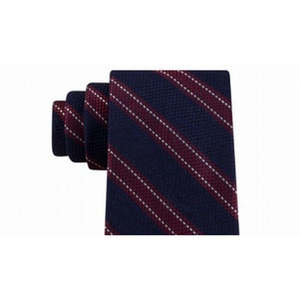 เนคไทผ้าไหมแท้ 100% สำหรับผู้ชาย ยี่ห้อทอมมี่ ฟอร์ ฮิลฟิเกอร์ ลายเส้นสีแดง ขนาดปกติ - Product Image 2