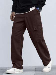 Jean Cargo Denim Classique à Coupe Ample pour Homme, Plusieurs Poches, Pantalon Denim Durable à la Mode, Confortable pour Tous les Jours - Product Image 3