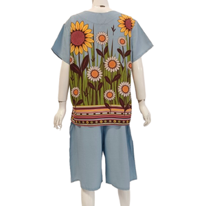 Chrysanta Ensemble de pyjama non tissé pour femme avec manches courtes et short - Product Image 4