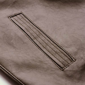 Veste en cuir pour homme sur mesure en gros, manches longues, vêtements de rue, veste en cuir pour homme - Product Image 6