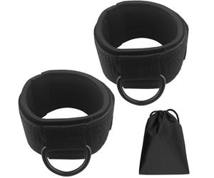 Gran oferta, correas de tobillo ajustables con anillo en D con hebilla de puerta y tubo de resistencia para entrenamiento, Fitness, accesorios de fitness - Product Image 5