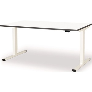 MAUSER H650-1250xB1600xT800mm Electrically Height-Adjustable Standing/Sitting Workstation Signal <b>White</b> RAL Office Supplies - Product Image 1