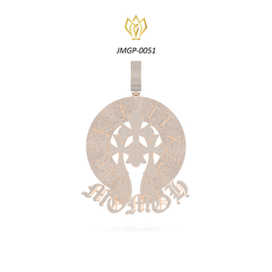 Colgante Unisex con Diamante Cultivado en Laboratorio, Corte Brillante, Diseño Minimalista, Chapado en Rodio, Certificado por EGL, Logotipo Personalizado, Uso Diario Moderno - Product Image 2