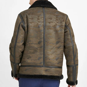 Nueva chaqueta de cuero larga de talla grande para hombre, diseño de moda más vendido con letras elegantes, Material de lona de piel de vaca fina - Product Image 4