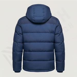 Parka matelassée légère à capuche, style formel, respirante et chaude, coupe ajustée, pour homme, hiver, thermique, emballage personnalisé, best-seller - Product Image 2