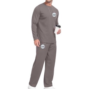 Chándales para hombre, conjuntos de 2 piezas, trajes para hombre, chándal de manga larga con cuello redondo, ropa deportiva activa para correr, chándal - Product Image 1